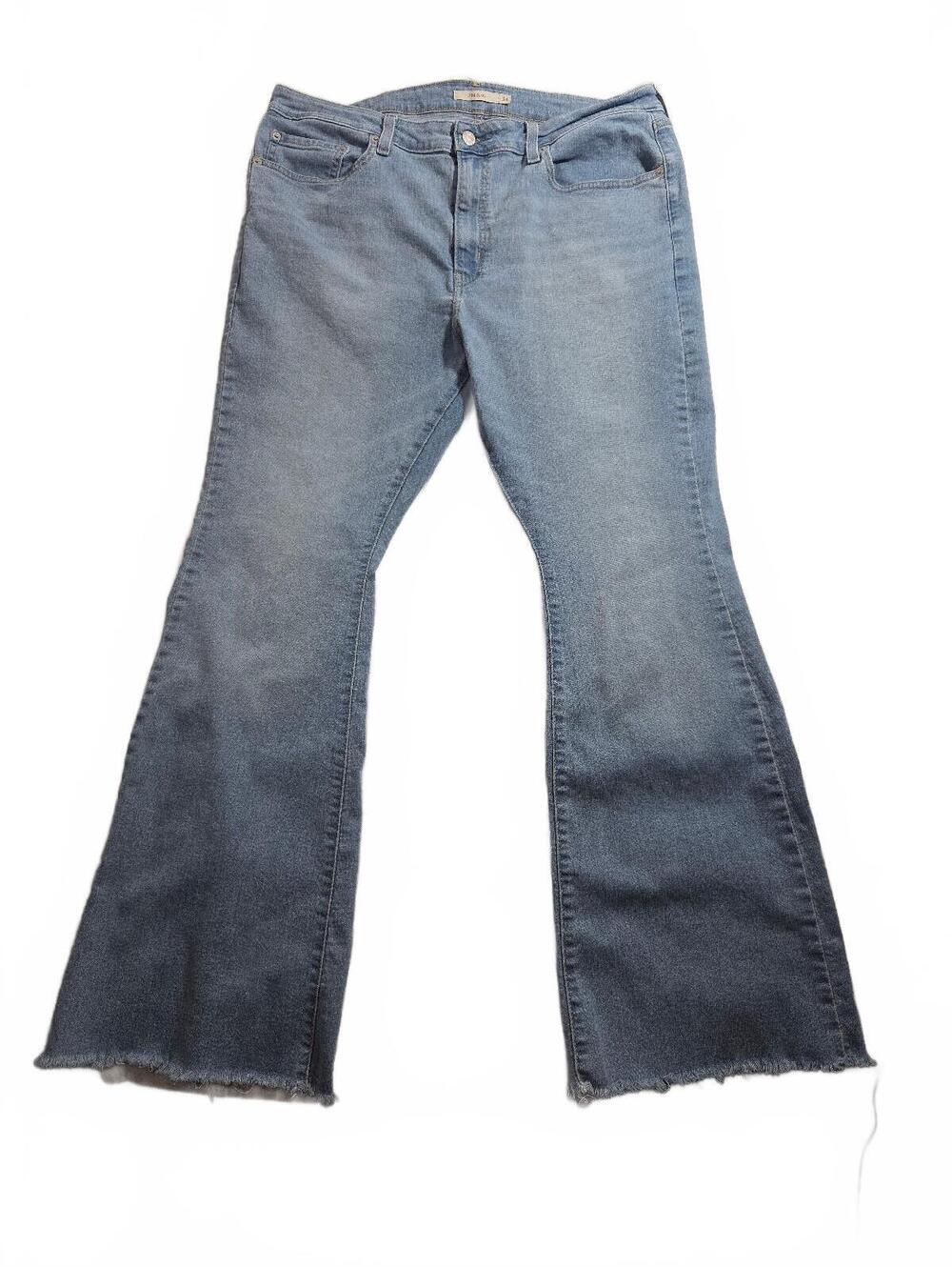 Levi's Vintage Light Blue Flared Jeans with Raw Hem